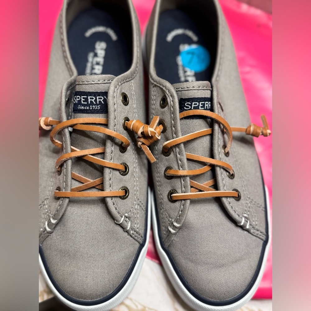 Sperry Grey Canvas  Shoes